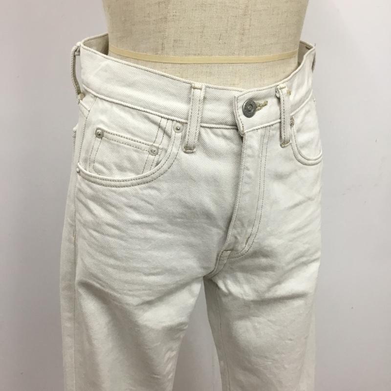 グリーンレーベルリラクシング green label relaxing パンツ デニム、ジーンズ 34 無地 白 / ホワイト / レディース USED 古着 中古 10076534
