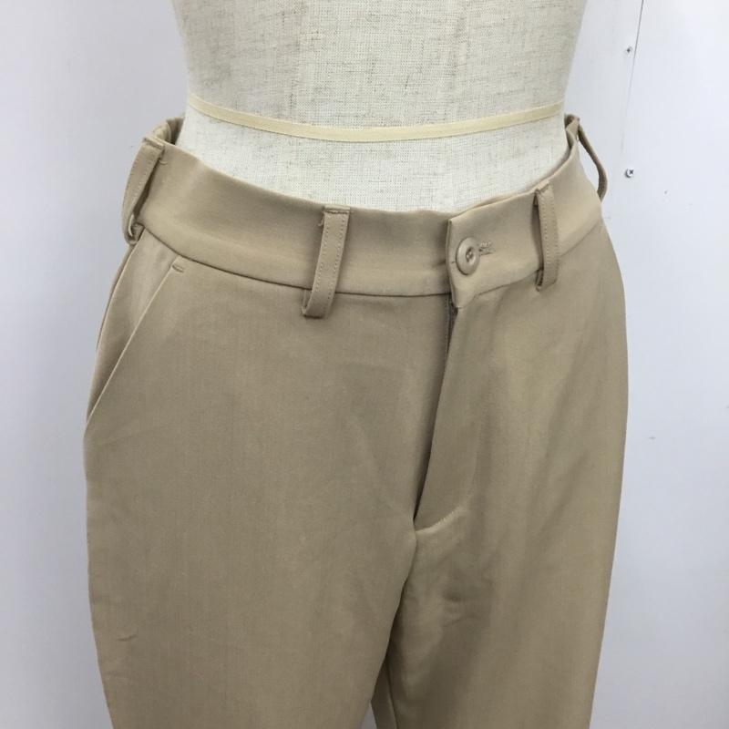 ジーナシス JEANASIS パンツ スラックス M 無地 ベージュ / ベージュ / レディース USED 古着 中古 10076538