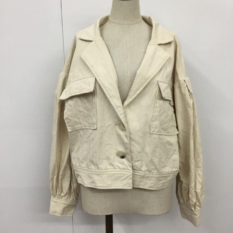 古着 USED ジャケット、上着 ジャケット、ブレザー mline FREE 無地 白 / ホワイト / レディース USED 古着 中古 10076568