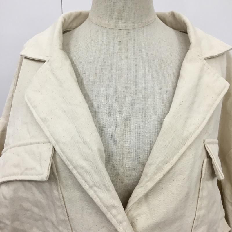 古着 USED ジャケット、上着 ジャケット、ブレザー mline FREE 無地 白 / ホワイト / レディース USED 古着 中古 10076568