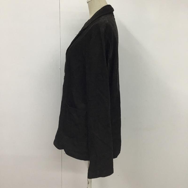 ネストローブ nest Robe ジャケット、上着 ジャケット、ブレザー 01183-1023 コットンリネン コーデュロイ FREE 無地 ダークブラウン / ダークブラウン / レディース USED 古着 中古 10076691