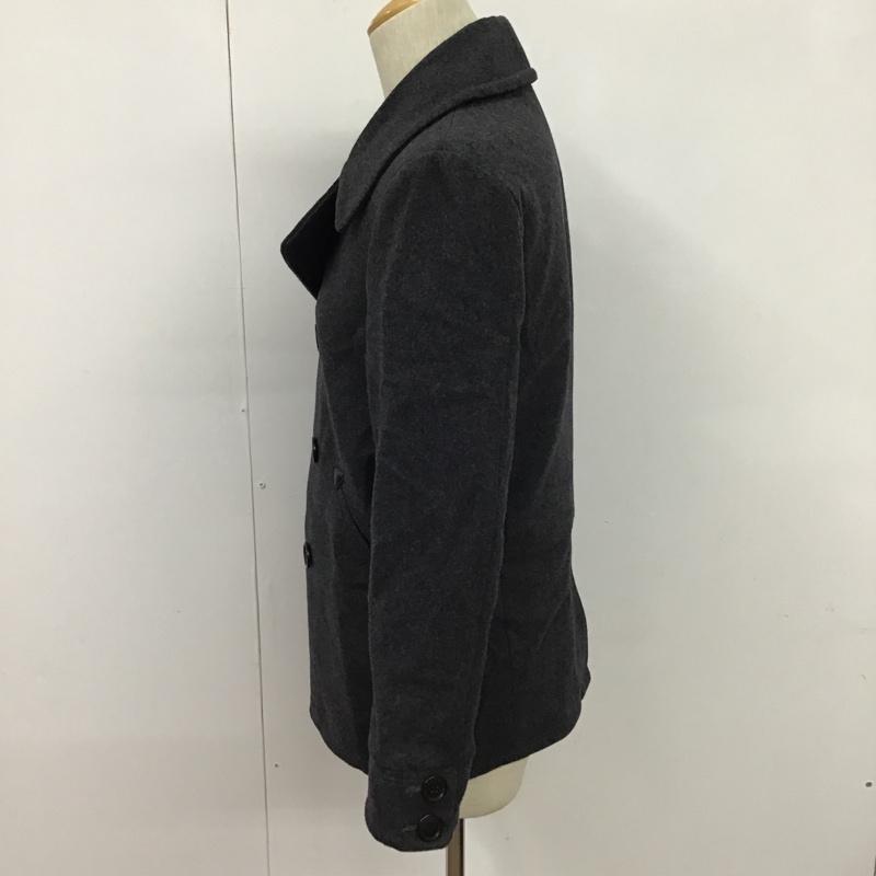 アズールバイマウジー AZUL BY MOUSSY コート ピーコート 2515A230-0010 S 無地 ダークグレー / ダークグレー / メンズ USED 古着 中古 10076746