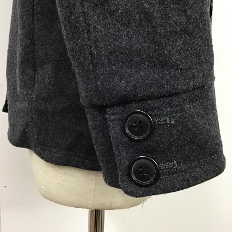 アズールバイマウジー AZUL BY MOUSSY コート ピーコート 2515A230-0010 S 無地 ダークグレー / ダークグレー / メンズ USED 古着 中古 10076746