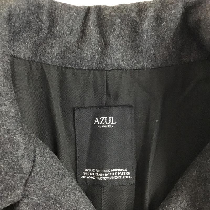 アズールバイマウジー AZUL BY MOUSSY コート ピーコート 2515A230-0010 S 無地 ダークグレー / ダークグレー / メンズ USED 古着 中古 10076746