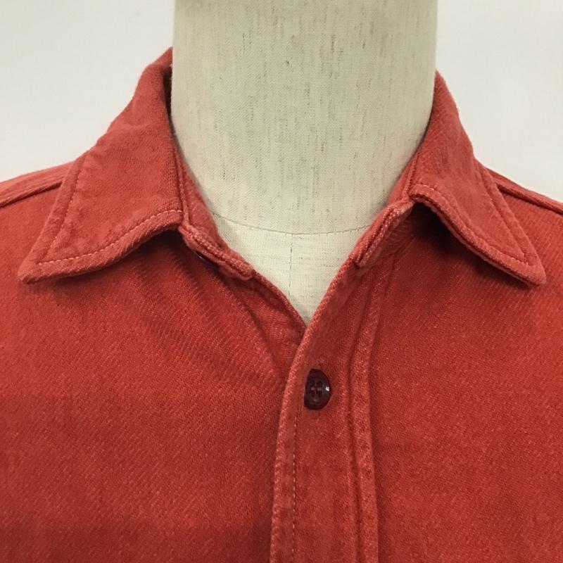 ジェラード JELADO シャツ、ブラウス 長袖 ワークシャツ 10周年 無地 赤 / レッド / メンズ USED 古着 中古 10076766