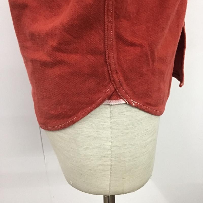 ジェラード JELADO シャツ、ブラウス 長袖 ワークシャツ 10周年 無地 赤 / レッド / メンズ USED 古着 中古 10076766