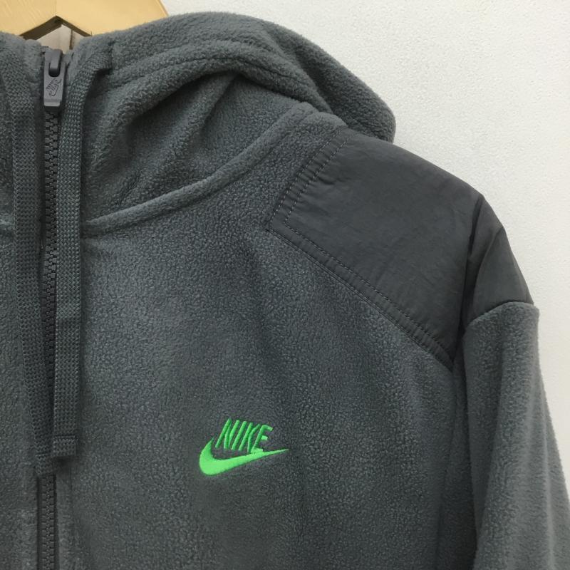 ナイキ NIKE パーカー 長袖 ウィンター フリース フルジップ フーディ DD4883-068 タグ付 L ロゴ、文字 灰 / グレー / メンズ USED 古着 中古 10076829