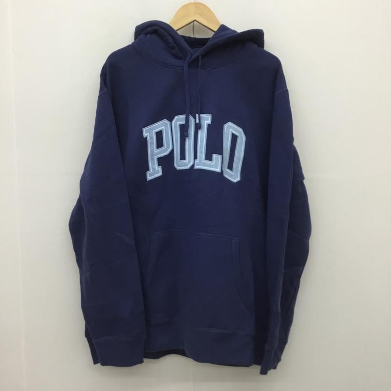 ポロラルフローレン POLO RALPH LAUREN パーカー 長袖 タグ付 XXL ロゴ、文字 青 / ブルー / メンズ USED 古着 中古 10076838