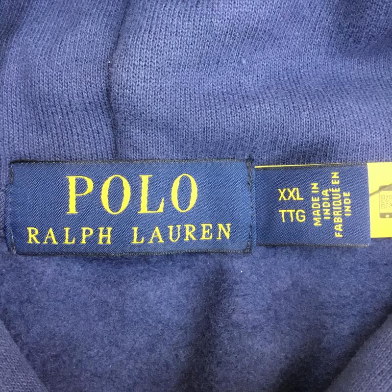 ポロラルフローレン POLO RALPH LAUREN パーカー 長袖 タグ付 XXL ロゴ、文字 青 / ブルー / メンズ USED 古着 中古 10076838