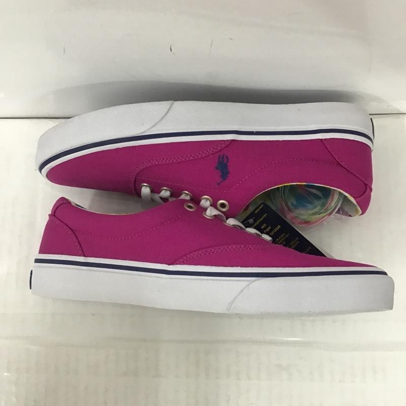 ポロラルフローレン POLO RALPH LAUREN スニーカー スニーカー コットン タグ付き US:7 ワンポイント 紫 / パープル / X 白 / ホワイト / レディース USED 古着 中古 10076850