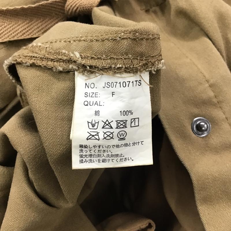 ジーナシス JEANASIS コート コート一般 FREE 無地 茶 / ブラウン / レディース USED 古着 中古 10076938
