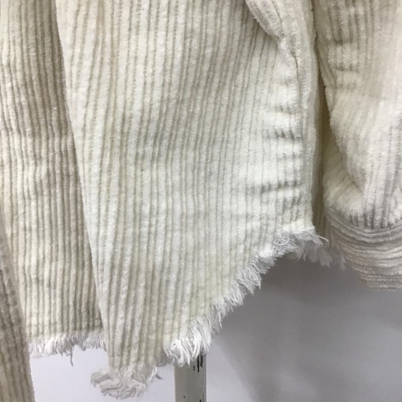 セレクトモカ select MOCA ジャケット、上着 ジャケット、ブレザー 28989A431 コーデュロイ ノーカラー シャツジャケット M 無地 アイボリー / アイボリー / レディース USED 古着 中古 10076960