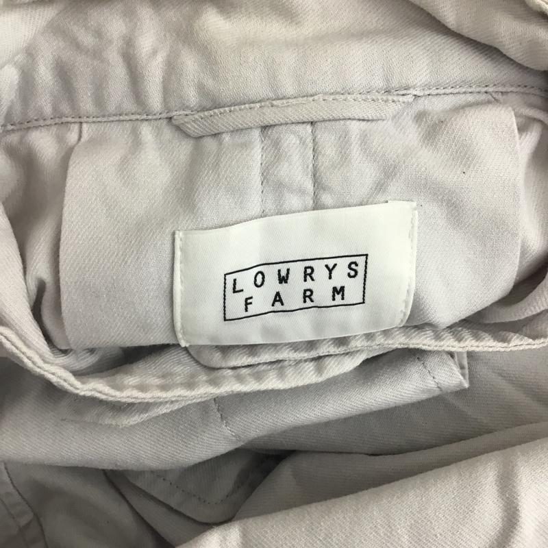 ローリーズファーム LOWRYS FARM コート コート一般 LF718001MB スタンドカラー ロングコート コットン FREE 無地 灰 / グレー / レディース USED 古着 中古 10076961
