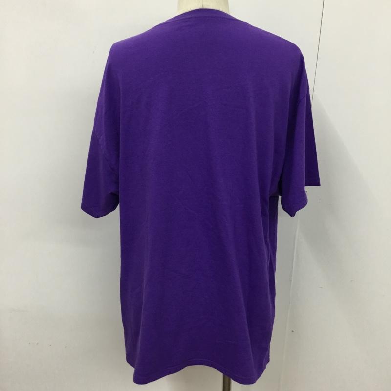 チャンピオン Champion Tシャツ 半袖 011919033355 クルーネック XL ワンポイント 紫 / パープル / メンズ USED 古着 中古 10076972