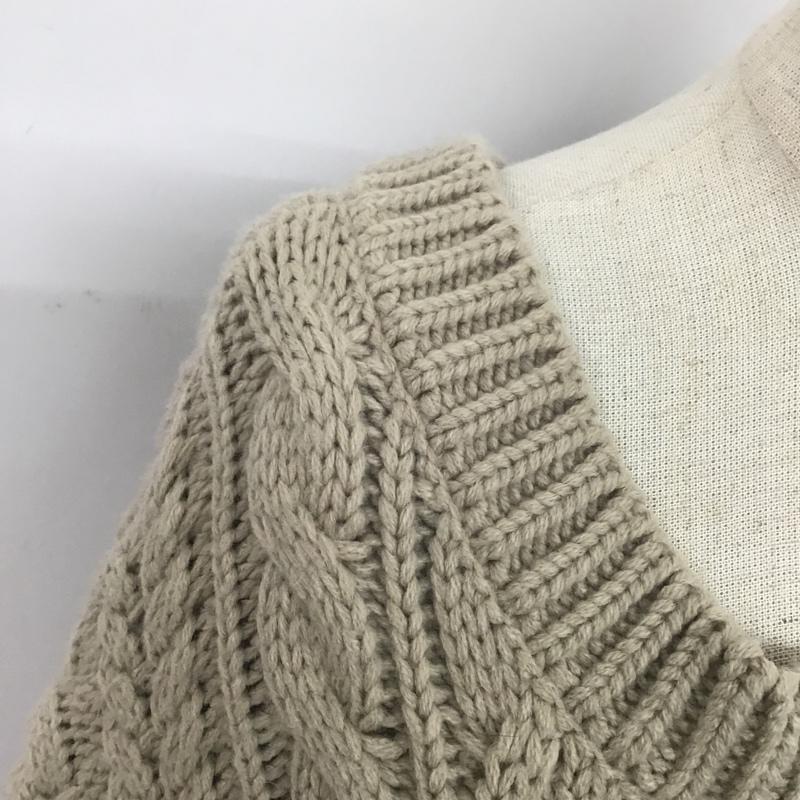 ローリーズファーム LOWRYS FARM ニット、セーター 長袖 FREE 無地 ベージュ / ベージュ / レディース USED 古着 中古 10076983