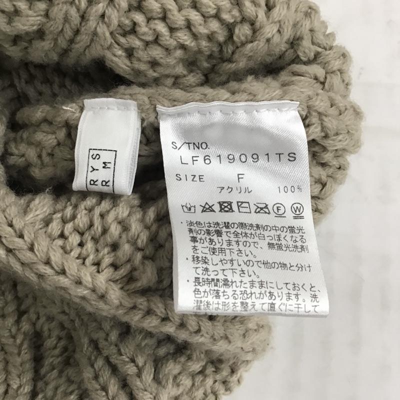 ローリーズファーム LOWRYS FARM ニット、セーター 長袖 FREE 無地 ベージュ / ベージュ / レディース USED 古着 中古 10076983