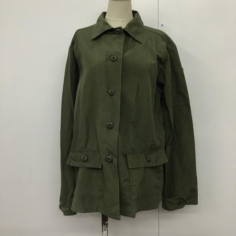 古着 USED シャツ、ブラウス 長袖 ミリタリーシャツ 無地 カーキ / カーキ / レディース USED 古着 中古 10077037
