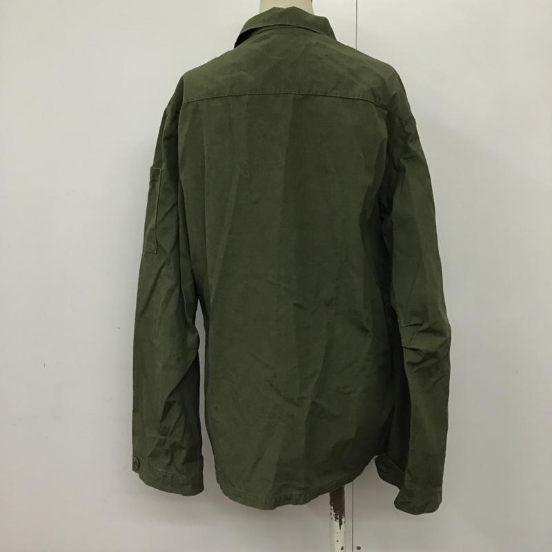 古着 USED シャツ、ブラウス 長袖 ミリタリーシャツ 無地 カーキ / カーキ / レディース USED 古着 中古 10077037