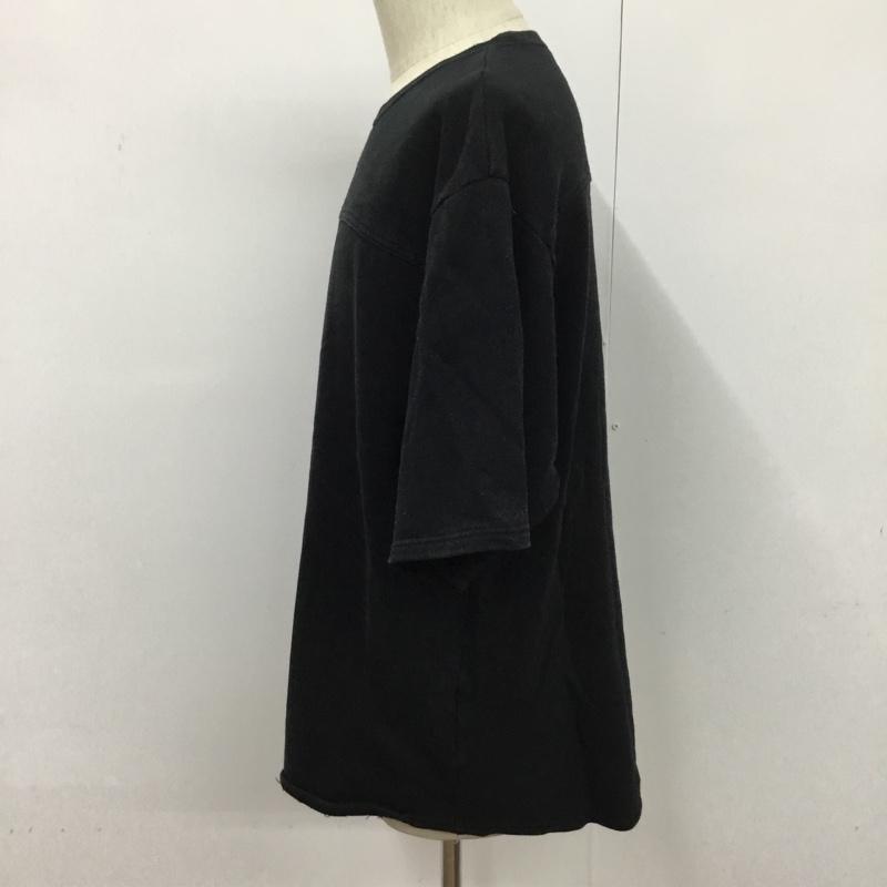 ユニフォームエクスペリメント uniform experiment トレーナー 半袖 2 無地 黒 / ブラック / メンズ USED 古着 中古 10077073