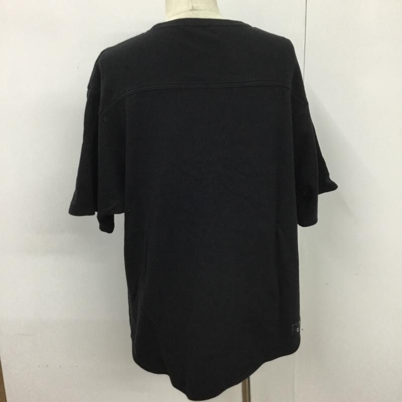 ユニフォームエクスペリメント uniform experiment トレーナー 半袖 2 無地 黒 / ブラック / メンズ USED 古着 中古 10077073