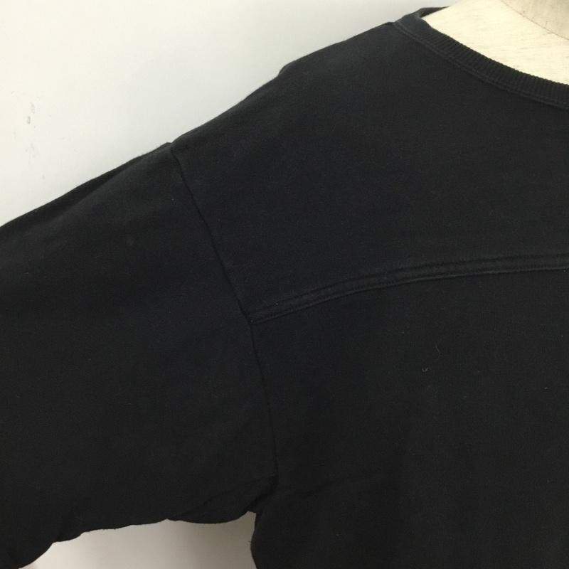 ユニフォームエクスペリメント uniform experiment トレーナー 半袖 2 無地 黒 / ブラック / メンズ USED 古着 中古 10077073