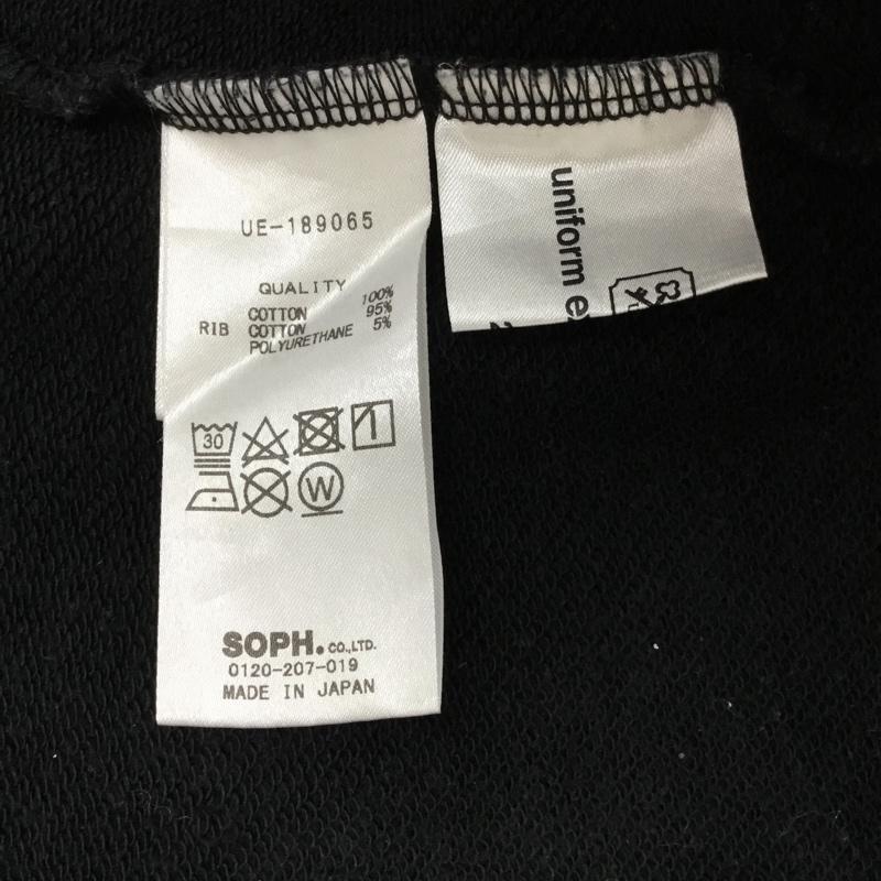 ユニフォームエクスペリメント uniform experiment トレーナー 半袖 2 無地 黒 / ブラック / メンズ USED 古着 中古 10077073
