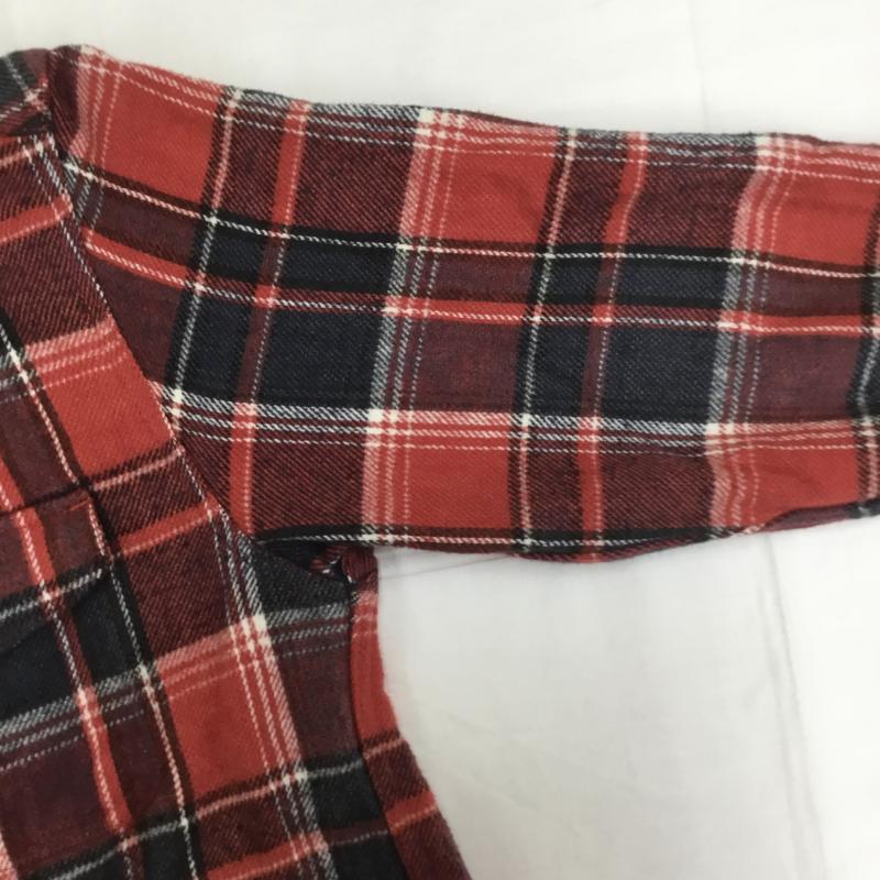 エクストララージ XLARGE シャツ、ブラウス 七分袖 S チェック 赤 / レッド / メンズ USED 古着 中古 10077116