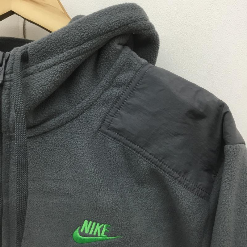 ナイキ NIKE パーカー 長袖 ウィンター フリース フルジップ フーディ DD4883-068 タグ付 L ロゴ、文字 灰 / グレー / メンズ USED 古着 中古 10077125