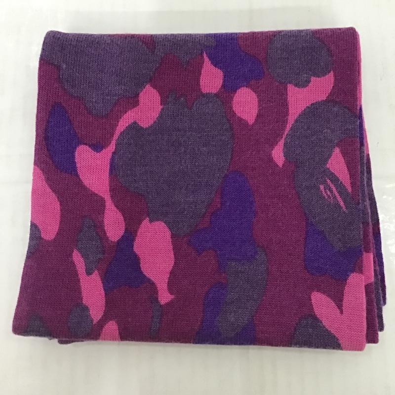 アベイシングエイプ A BATHING APE マフラー マフラー カモフラージュ柄・迷彩 紫 / パープル / X 桃 / ピンク / X 青 / ブルー / メンズ USED 古着 中古 10077201
