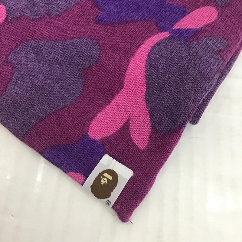 アベイシングエイプ A BATHING APE マフラー マフラー カモフラージュ柄・迷彩 紫 / パープル / X 桃 / ピンク / X 青 / ブルー / メンズ USED 古着 中古 10077201