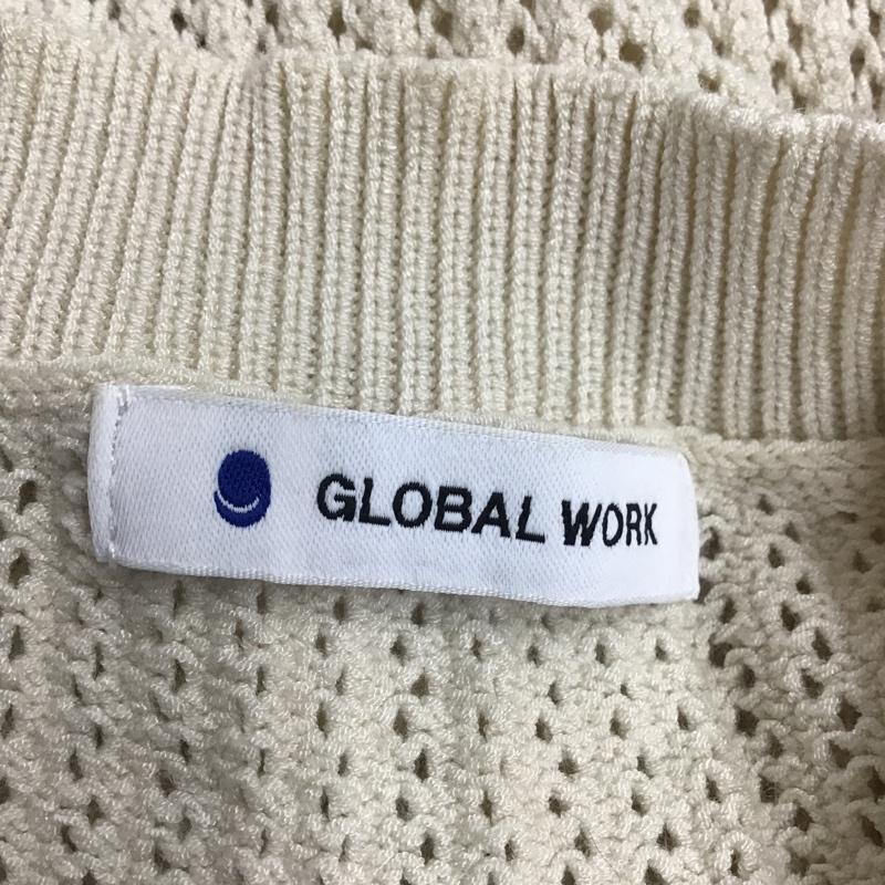 グローバルワーク GLOBAL WORK ニット、セーター 長袖 GW620037AD 透かし編み FREE アイボリー / アイボリー / レディース USED 古着 中古 10077208
