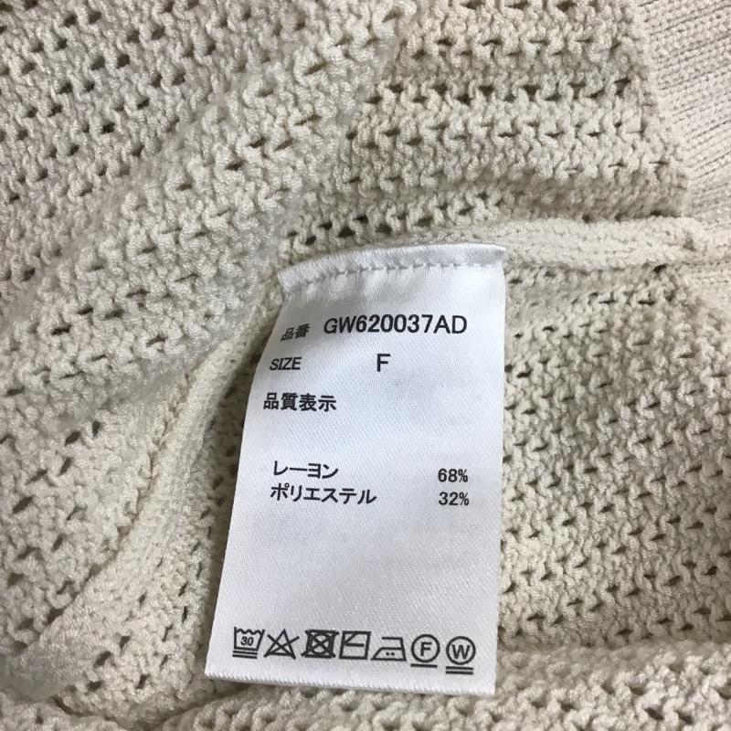 グローバルワーク GLOBAL WORK ニット、セーター 長袖 GW620037AD 透かし編み FREE アイボリー / アイボリー / レディース USED 古着 中古 10077208