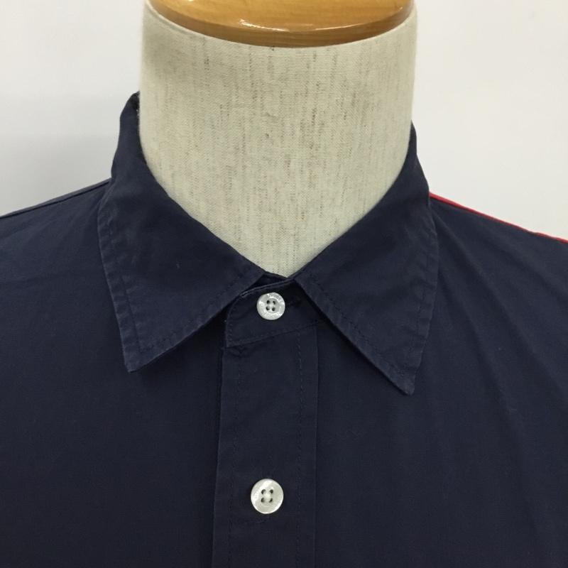 エクストララージ XLARGE シャツ、ブラウス 半袖 M 無地 紺 / ネイビー / メンズ USED 古着 中古 10077237