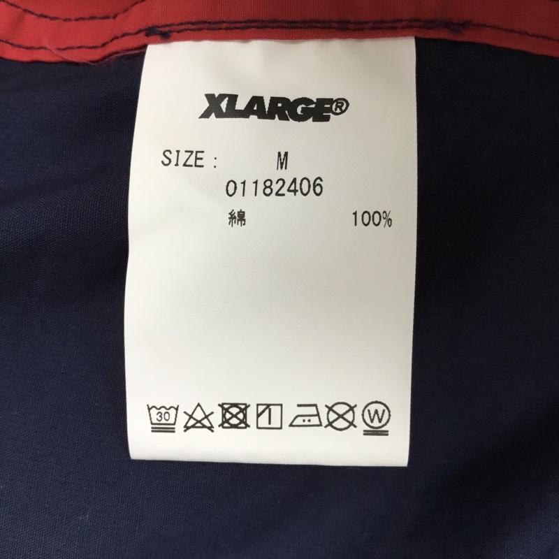 エクストララージ XLARGE シャツ、ブラウス 半袖 M 無地 紺 / ネイビー / メンズ USED 古着 中古 10077237