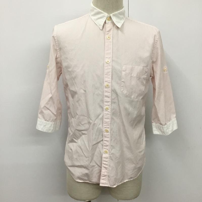 ピーエスポールスミス PS Paul Smith シャツ、ブラウス 七分袖 M ストライプ マルチカラー / マルチカラー / メンズ USED 古着 中古 10077248