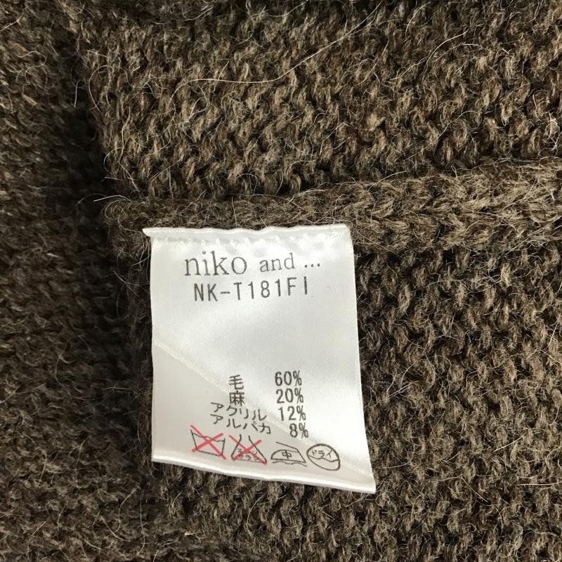 ニコアンド niko and... ベスト ベスト 無地 茶 / ブラウン / レディース USED 古着 中古 10077274