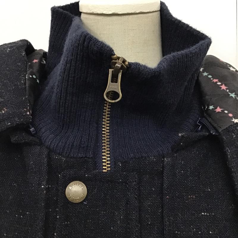 エックスガール X-girl×BURTON コート コート一般 1 無地 紺 / ネイビー / レディース USED 古着 中古 10077275