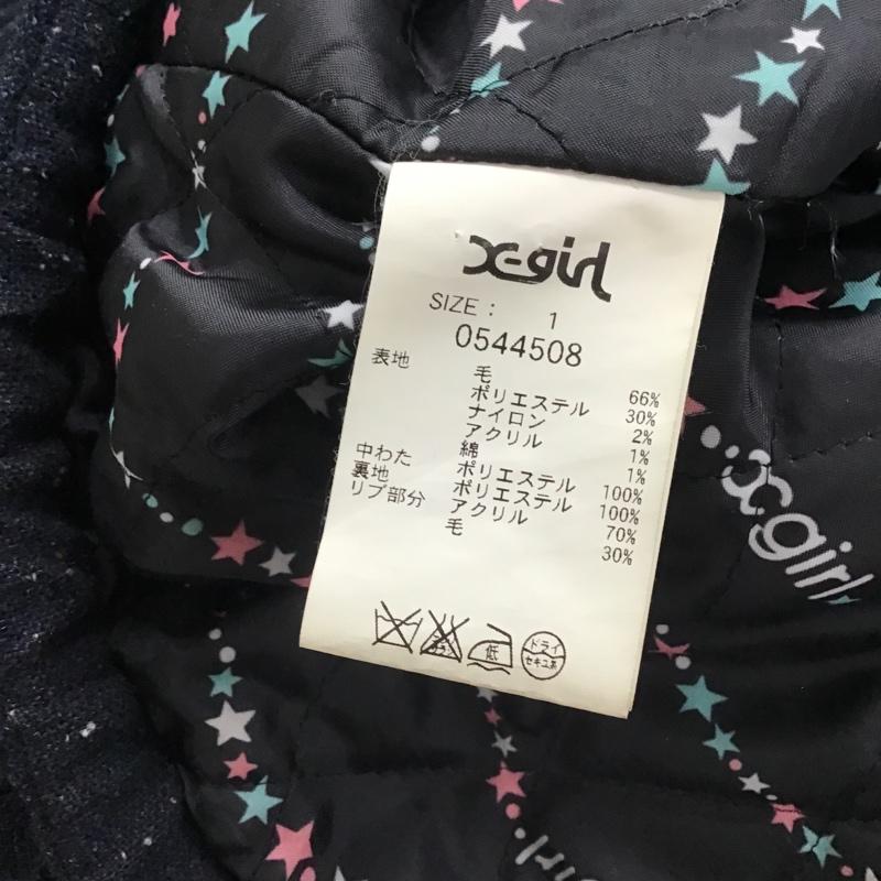 エックスガール X-girl×BURTON コート コート一般 1 無地 紺 / ネイビー / レディース USED 古着 中古 10077275