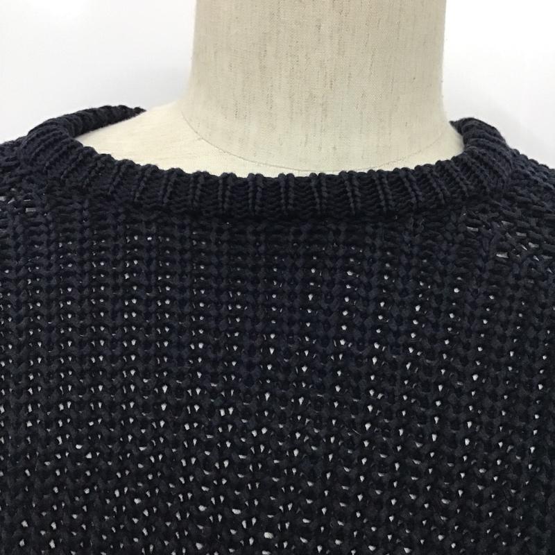ラッド バイ デミリー LAD BY DEMYLEE ニット、セーター 長袖 M 無地 紺 / ネイビー / メンズ USED 古着 中古 10077295