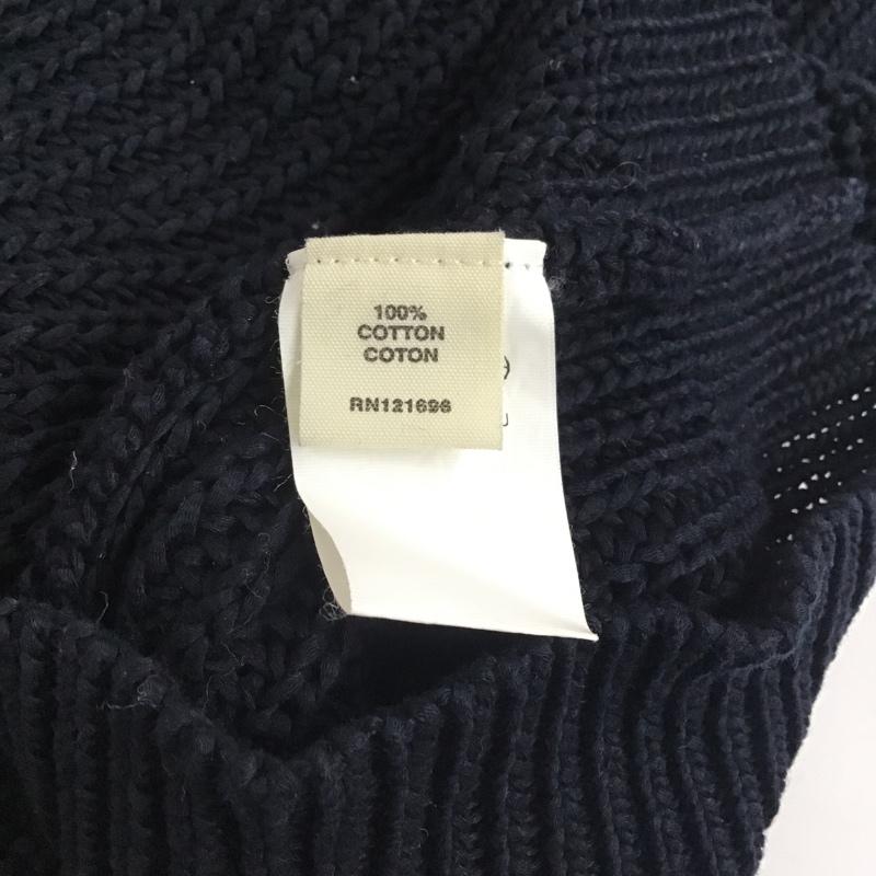 ラッド バイ デミリー LAD BY DEMYLEE ニット、セーター 長袖 M 無地 紺 / ネイビー / メンズ USED 古着 中古 10077295