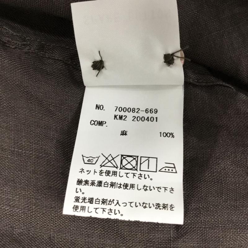 サンフランシスコ SAN FRANCISCO シャツ、ブラウス 長袖 S 無地 茶 / ブラウン / メンズ USED 古着 中古 10077336