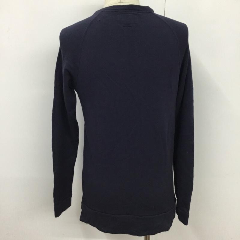 ホリデーズコンフォート HOLIDAYS COMFORT トレーナー 長袖 L ロゴ、文字 紺 / ネイビー / メンズ USED 古着 中古 10077337