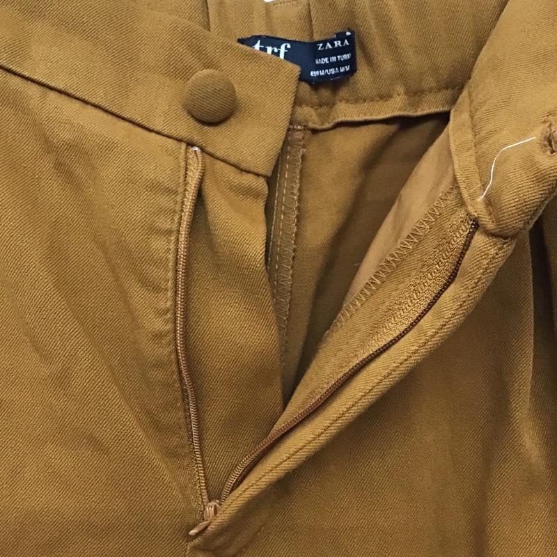 ザラ ZARA パンツ スラックス M 無地 茶 / ブラウン / レディース USED 古着 中古 10077382