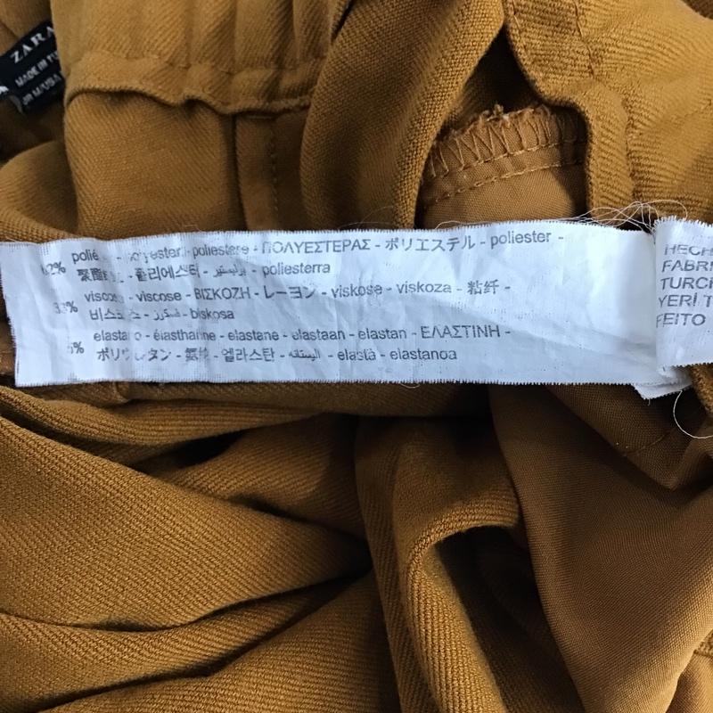 ザラ ZARA パンツ スラックス M 無地 茶 / ブラウン / レディース USED 古着 中古 10077382