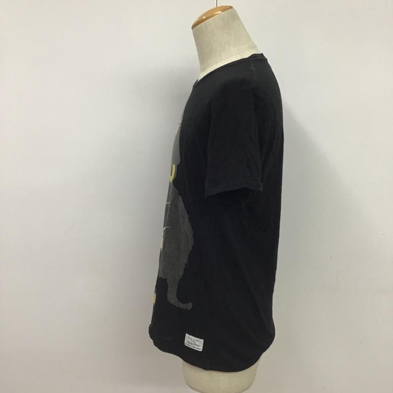 ポールスミス Paul Smith Tシャツ 半袖 M プリント 黒 / ブラック / メンズ USED 古着 中古 10077510