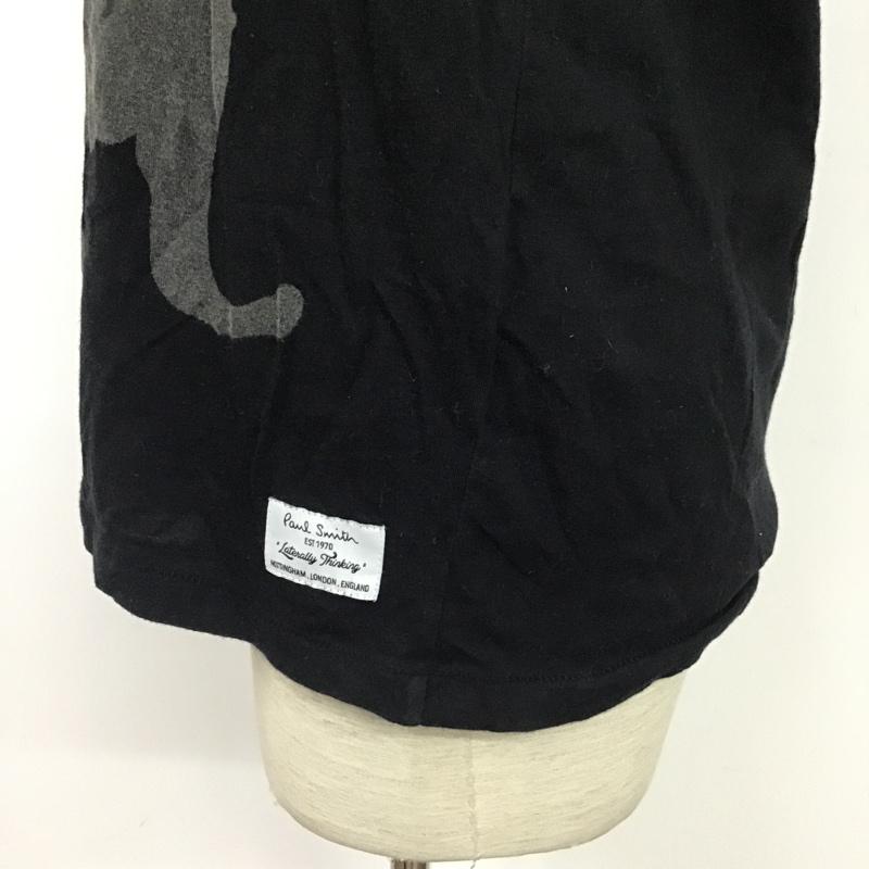 ポールスミス Paul Smith Tシャツ 半袖 M プリント 黒 / ブラック / メンズ USED 古着 中古 10077510
