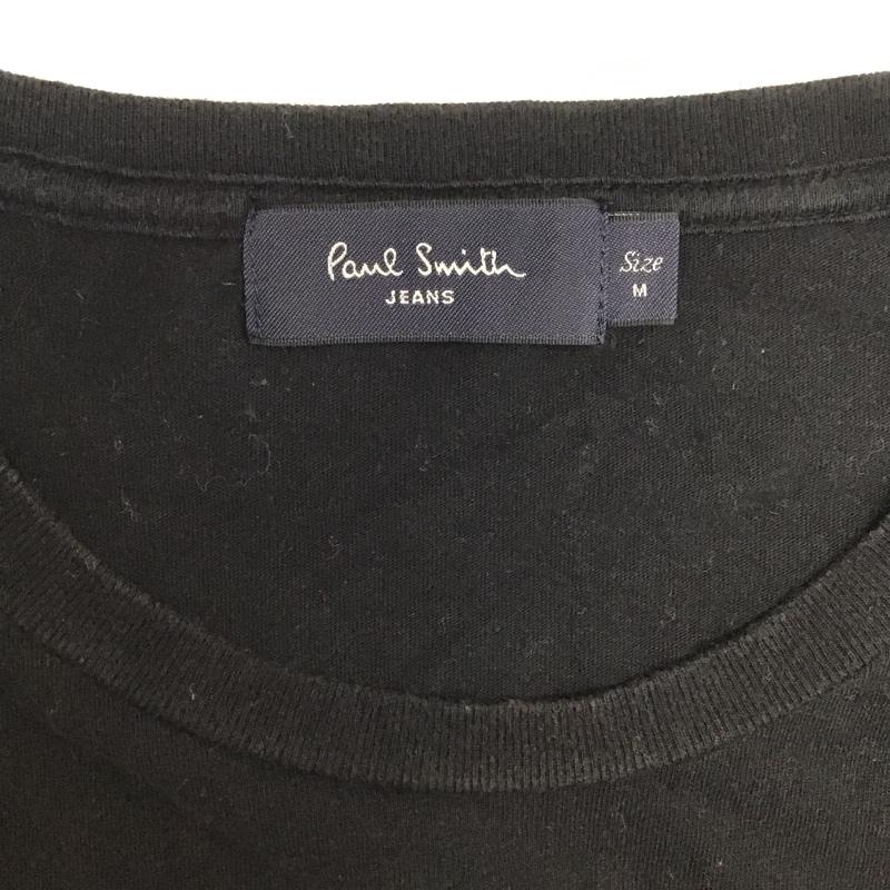 ポールスミス Paul Smith Tシャツ 半袖 M プリント 黒 / ブラック / メンズ USED 古着 中古 10077510