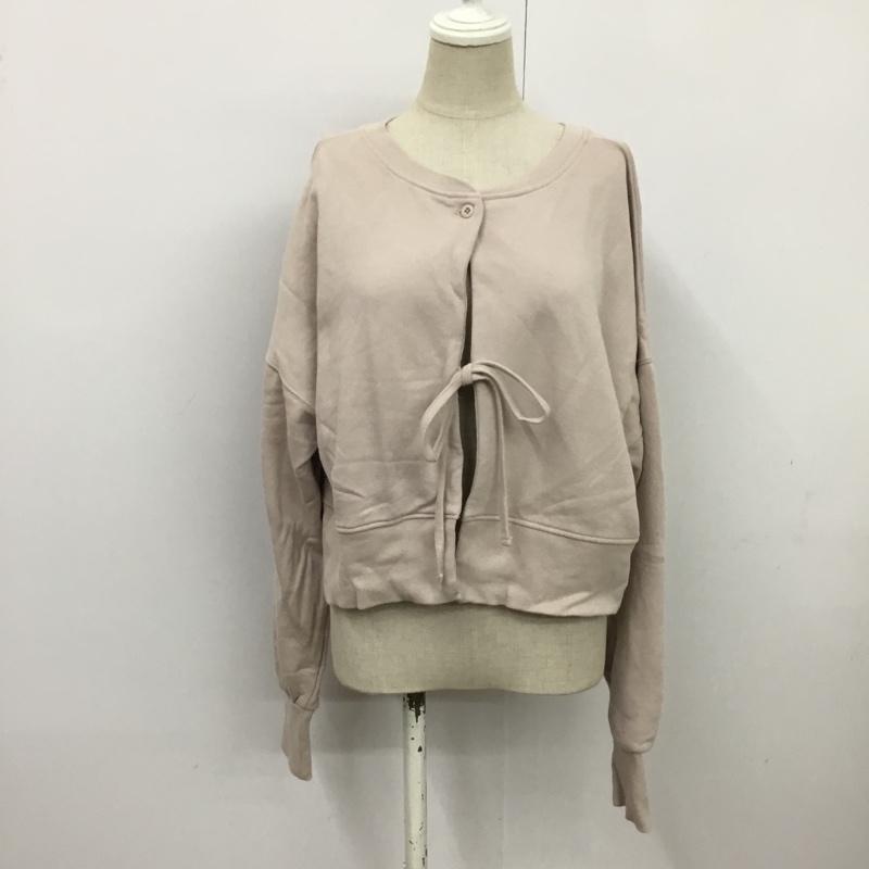 フリークスストア FREAK'S STORE カーディガン 長袖 FREE 無地 桃 / ピンク / X ベージュ / ベージュ / レディース USED 古着 中古 10077519