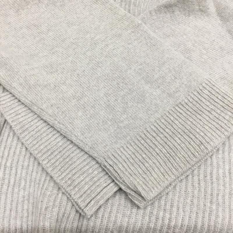 スタディオクリップ studio CLIP ニット、セーター 長袖 L 無地 灰 / グレー / レディース USED 古着 中古 10077536