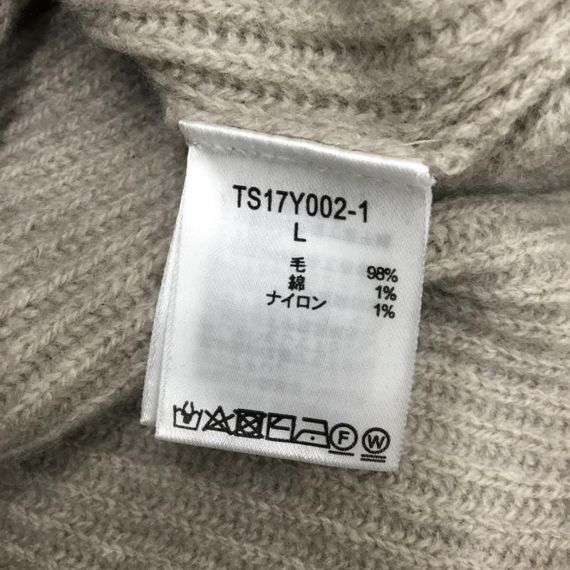 スタディオクリップ studio CLIP ニット、セーター 長袖 L 無地 灰 / グレー / レディース USED 古着 中古 10077536